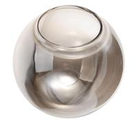 Homoyoyo Glass Lampshade Replacement Smoke Gray Globe 5.91 Inch Diameter with Rounded Edges for Hanging Lamp Indoor Lighting Fixtures