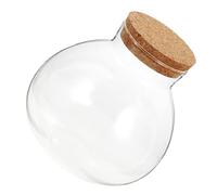 Homoyoyo Glass Micro Landscape Bottle with Cork Reusable Smooth Surface Moss Plant Terrarium Container for Desktop Miniature Gardens Succulent Air Plant DIY Decoration Micro Landscape Jar