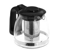 Homoyoyo Glass Teapot with Stainless Steel Infuser Removable Filter for Loose Leaf and Blooming Tea Heat-Resistant Tea Pot for Home Office Cafe Easy to Clean and Maintain