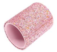 Homoyoyo Glitter Makeup Brush Storage Bucket Small Portable Organizer Holder for Vanity Table Decorative Dustproof Plastic Case for Makeup Tools for Home and Travel