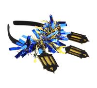 Homoyoyo Glittering with Moon Women Blue and Ramadan for Headband Star Comfortable Fit and Plastic Material Suitable for Long Term Wear Festival Celebrations at Parties Events