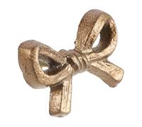 Homoyoyo Gold Bow-Shaped Drawer Handle, Iron Alloy Cabinet Pull for Nursery and ’ Room, Vintage Style Furniture Knob for Bedroom Dresser, Single Piece
