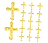 Homoyoyo Gold Cross Table Confetti for Christening and Communion Colorful Foil Scatter Decorations Fade Resistant Religious Party Accessories for Baptism Wedding and Birthday Celebrations
