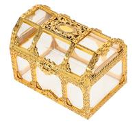 Homoyoyo Gold Treasure Chest Candy Box Small Size Decorative Wedding Keepsake Box for Sweets Party Dessert Table Accessory