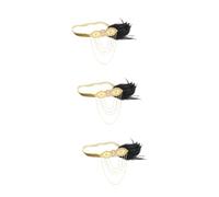 Homoyoyo Gorgeous 1920s Vintage Headband with Crystal Rhinestones - Perfect for Great Costume - Weddings Cocktail Parties and Halloween Celebrations Elegant Yellow