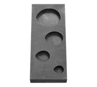 Homoyoyo Graphite Ingot Mold Refining Graphite Melting Casting Mold Black High Strength Even and Smooth Surface Suitable for School Science Education and Laboratory Use