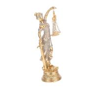 Homoyoyo Greek Goddess Statue with Gold Glitter Resin Base Lady Justice Figurine for Lawyers and Professors Symbol of Fairness and Justice Elegant Office and Home Decor