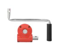 Homoyoyo Greenhouse Film Roll up Crank Handle Replacement Set with Turbine Manual Winch for Ventilation Window Film Winding, 2pcs Pack, Garden Greenhouse Spare Parts