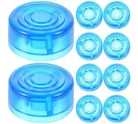 Homoyoyo Guitar Effects Pedal Footswitch Topper Blue Plastic 10pcs with User-friendly Design and Stylish Look for Enhancing Playing Experience for Guitar Effect Pedal