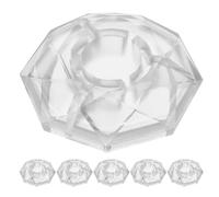Homoyoyo Guitar Pedal Footswitch Topper Cap 6pcs Diamond-shaped Plastic, Comfortable and Easy to Remove Foot Control Accessory Electric Guitars for Pedalboard Use