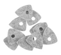 Homoyoyo Guitar Picks Sturdy Material 10pcs Wool Felt for Ukulele and Bass Guitar, 4mm Thickness Softer Tone, for Acoustic and Electric Instruments