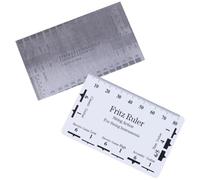 Homoyoyo Guitar String Action Gauge Ruler Easy to Use Tool 2pcs Stainless Steel and Material for Measuring String Height for Electric and Classical Guitar at Home Or Performance