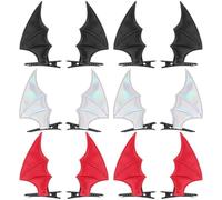 Homoyoyo Hair Clips with Unique Devil Wings Design Pu Leather Bat Wing 12pcs for Women, Lightweight and Secure Grip Hair Barrettes for Everyday Wear and Cosplay Accessories