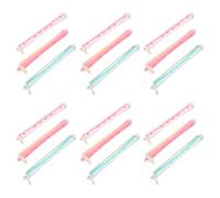 Homoyoyo Hair Curling Rods Plastic Perm Rods Set 18Pcs for Women - Cold Wave Rollers for Short and Long Hair - Assorted Diameter for Braiding and Styling