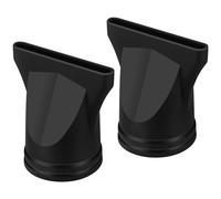 Homoyoyo Hair Dryer Attachments Pack of 2 Black Professional Plastic Nozzle Diameter 1 71-1 77 Inch Professional Hair Dryer Diffuser Hair Dryer Flat Hair Dryer Hairdresser Styling Tool Accessories