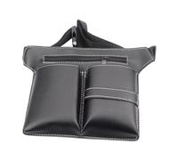 Homoyoyo Hairdressing Waist Bag Adjustable Scissor Holder with Multiple Pockets for Hair Stylist Tools Portable Barber Storage Organizer for Salon Supplies Black