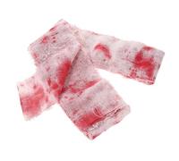 Homoyoyo Halloween Bloodstained Gauze Strip Creepy Cloth Decoration for Spooky Party Scene Layout Reusable Blood Cloth Prop with Unique Horror Pattern