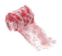 Homoyoyo Halloween Bloody Gauze Decoration Strip Realistic Creepy Stained Cloth for Haunted House Indoor Outdoor Scary Festival Party Layout and Horror Scene Adornments