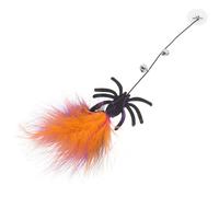 Homoyoyo Halloween Hanging Spider Cat Sticky Interactive Cat Accessory with Elastic Rope for Indoor Kitten Play and Fun Pet Supplies
