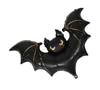Homoyoyo Halloween Inflatable Bat Decoration Matte Foil Balloon for Indoor Outdoor Halloween Party Haunted House Props with Bold Visual Impact