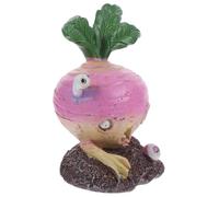 Homoyoyo Halloween Resin Radish Zombie Ornament Fade Resistant Garden Decoration Unique Vegetable Zombie Craft for Indoor Outdoor Halloween Display One Prop