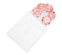 Homoyoyo Halloween Veil Headband with Blood Stained Flowers Gothic Hair Accessory Lightweight Comfortable for Women Halloween Parties Masquerade and Cosplay