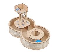 Homoyoyo Hamster Maze Small Animals Exercise Labyrinth Activity for Hamsters Gerbils Chinchillas with Bite-resistant Tubes and Climbing Platforms for Exploring and Playing Random Color