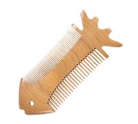 Homoyoyo Hand Made Double-Sided Wooden Comb with Anti-Static Feature and Comfortable Massage, Elegant Sandalwood Wide Tooth Comb for Styling and Detangling Hair