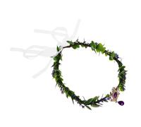 Homoyoyo Handcrafted Fairy Crown with Waterdrop Accent Lightweight Bridal Floral Headpiece for Women Boho Blossom Twigs Wedding Party Photoshoot Accessories