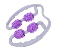 Homoyoyo Handheld Purple Ring Leg Muscle Roller Deep Tissue Massage Tool for Legs Lightweight Compact Design Material for Blood Flow Improvement Suitable for Relaxation and Work Breaks