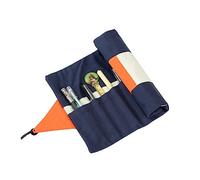 Homoyoyo Handmade Canvas Pencil Roll Wrap Holder Matching Pencil Storage Organizer for Artists