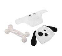 Homoyoyo Handmade Costume Puppy Design Soft Knitted Photo Outfit for Boys Gentle Skin Protection Photography Prop for Full Month Hundred Day Celebration
