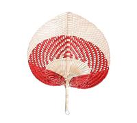 Homoyoyo Handmade Large Cattail Leaf Handheld Fan Portable Cooling Fan for Adults Lightweight Accessory with Natural Bamboo Fragrance Random Color Random Color