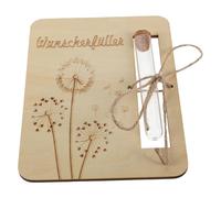 Homoyoyo Handmade Wooden Card with Test Tubes Unique Creative Present for Weddings Birthdays and Anniversaries Fun Wooden Tube Party Favor with Cork for Personal Wishes