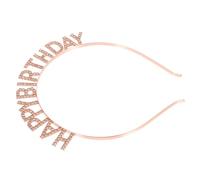 Homoyoyo Happy Birthday Hair Hoops Unique Party Headband Adorable Hair Decor for Birthday Celebrations Comfortable Fit Photo Prop for Memorable Moments