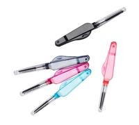 Homoyoyo Hard Bristle Eyelash Comb Brush 10Pcs Foldable Eyebrow Tools for Lash Enhancement and Everyday Makeup
