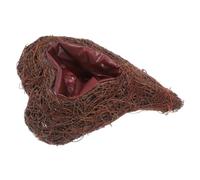 Homoyoyo Heart Shaped Rattan Succulent Planter Pot Coffee Rustic
