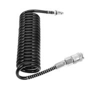 Homoyoyo Heavy Duty Air Compressor Hose with Triformat Pneumatic Quick Disconnect Self-Lock Safety Connector Zero Leakage Sealing for Industrial Repair and High Pressure Systems PU Air Line