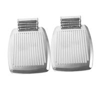 Homoyoyo Heavy Duty Wheelchair Footrest Pair Thickened Aluminum Alloy Footplates with Support Bar Folding Design for Secure Leg Rest and Elevated Comfort Compatible with Various Wheelchair