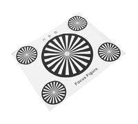 Homoyoyo High-contrast Camera Focus Test Chart Wall-mounted Target for Cctv Ip Cameras Lens Calibration and Optical Resolution Adjustment Portable Calibration Card