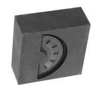 Homoyoyo High Purity Graphite Casting Mold for Metal Jewelry Making Watermelon Pattern Ingot Mold with Extended Lifespan Precise Craftsmanship Versatile Use for Melting and Casting Metals