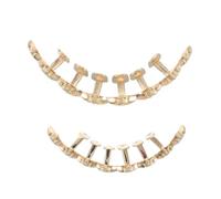 Homoyoyo Hip Hop Teeth Grills with Star and Diamond Inlays Comfortable Fit Party Jewelry for Men and Women Stylish Rapper Costume Accessories for Performances and Stage Shows