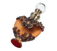 Homoyoyo Hollow Engraved Heart Shaped Perfume Dispenser Bottle Leak Travel Miniature Fragrance Holder for DIY Essential Oils Aromatherapy for Crafting Wedding Souvenirs