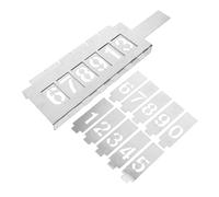 Homoyoyo Hollow-Out Metal Number Stencils Large Spray Paint Templates with Delicate Digit Molds for Crafting and DIY Art Projects Iron Material with Stylish Card Slot Design