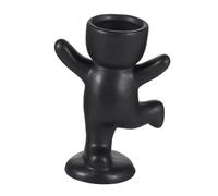 Homoyoyo Humanoid Ceramic Flowerpot Succulent Planter Elegant Desktop Ornament Minimalist Style Plant Pot for Home Office Dorm Balcony Decoration