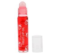 Homoyoyo Hydrating Roll-on Lip Oil Set 3pcs Fruit Flavored Lip Gloss Strawberry Scented for Teens and Girls Party Makeup