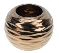 Homoyoyo Hydroponics Vase Ceramic Home Decor Lightweight and Easy to Clean Golden Vase for Coffee Shop Or Hotel Desktop Flower Arrangement