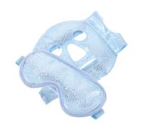 Homoyoyo Ice Face Eye Mask and Cooling Gel Eye Mask Set with Cold Compress Beads, Reusable Cold Therapy for Dark Circles, Puffiness, and Stress Relief, Suitable for Men and Women’s