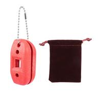 Homoyoyo Ice Skate Sharpener White Sandstone Single Core Grinding Wheel Red Maintenance Tool for Hockey and Figure Skates Carry Bag for On-ice Blade Conditioning Random Color