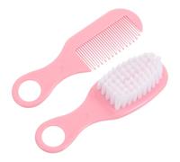 Homoyoyo Infant Massage Comb, Soft Baby Hair Brush and Anti-Static Plastic Material Smooth Design in Pink for Gentle Scalp Care for Newborns